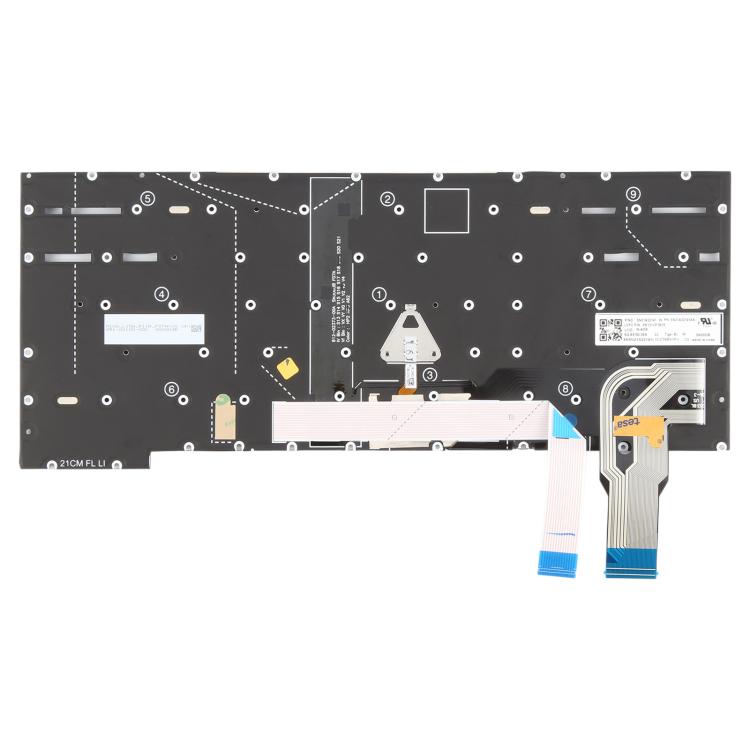 US Version Backlit Laptop Keyboard with Pointing for Lenovo ThinkPad T14s Gen 2 P1 GEN4 X1 Extreme Gen4, For Lenovo ThinkPad T14s Gen 2 P1