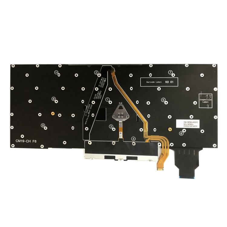 US Version Backlight Laptop Keyboard with Touchpad Button, For Lenovo ThinkPad X1 Yoga 4th Gen 20QF, For Lenovo ThinkPad X1 Yoga 5th Gen 20UB