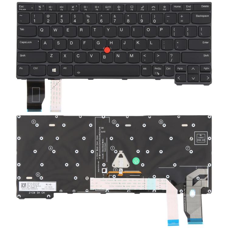 US Version Backlit Laptop Keyboard with Pointing for Lenovo ThinkPad X13 Gen 2 20WK 20XH X13 Yoga Gen 2, For Lenovo ThinkPad X13 Gen 2 For Lenovo ThinkPad X13 Gen 2