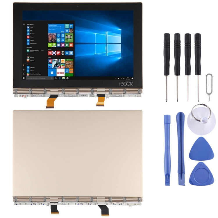 OEM LCD Screen for Lenovo YOGA Book YB1-X91 YB1-X91L YB1-X91F Digitizer Full Assembly with Frame, For Lenovo YOGA Book, For Lenovo YOGA Book YB1-X91 For Lenovo YOGA Book Gold