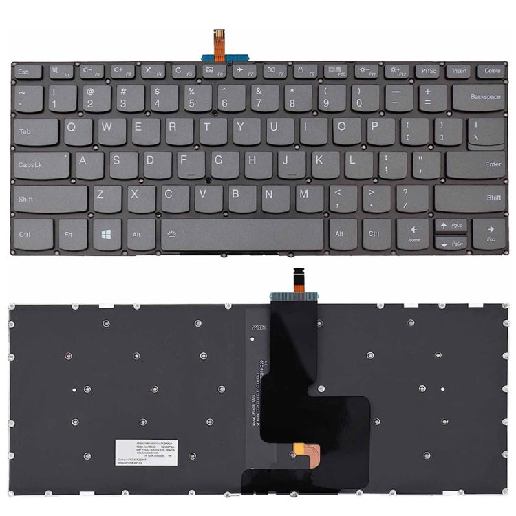 US Version Backlight Laptop Keyboard, For Lenovo Yoga Flex 5-1470 / Flex 5-1570 For Lenovo Yoga Flex 5-1470 Flex 5-1570