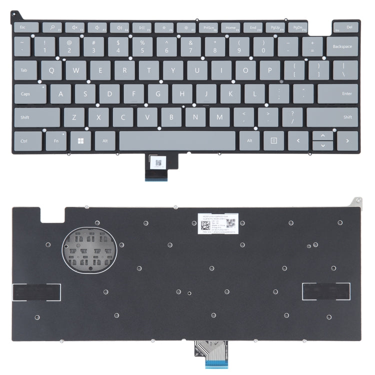 US Version Keyboard without Power Button for Microsoft Surface Laptop Go 1934, For Microsoft Surface Laptop Go 1934(without Power) For Microsoft Surface Laptop Go 1934(without Power) Grey