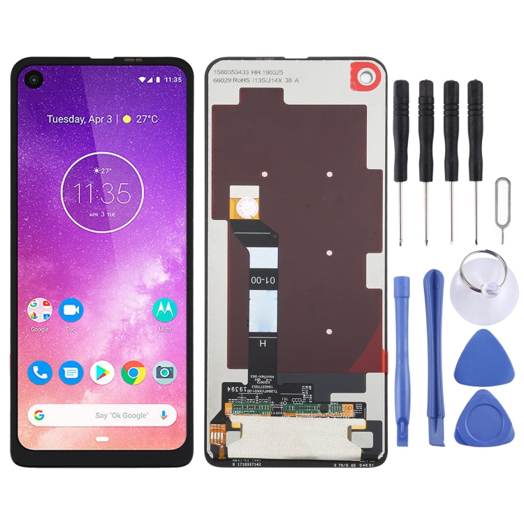 LCD Screen and Digitizer Full Assembly for Motorola One Vision, For Moto One Vision For Moto One Vision