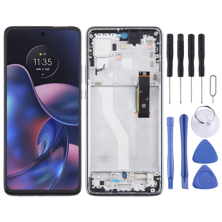 For Motorola Edge 2022 OEM LCD Screen Digitizer Full Assembly with Frame, For Motorola Edge 2022 For Motorola Edge 2022