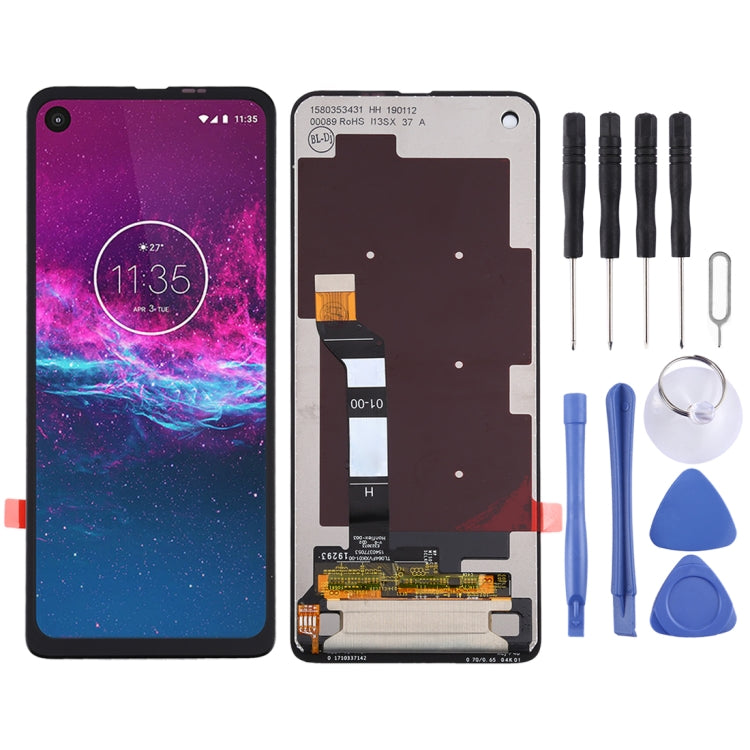 LCD Screen and Digitizer Full Assembly for Motorola One Action, For Motorola One Action For Motorola One Action