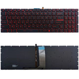 US Version Keyboard with Backlight for MSI GT62 GT72 GE62 GE72 GS60 GS70 GL62 GL72 GP62 GT72S GP72 GL63 GL73, For MSI GT62 (Red), For MSI GT62(White) For MSI GT62 (Red) Red