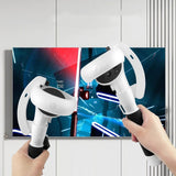 VR Controllers Long Stick Handle for Meta Quest 2 Playing Beat Saber Games, for Oculus Quest 2