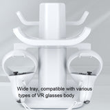 VR Stand Headset Display And Controller Holder Mount For Meta Quest 2, For Oculus Quest 2 White, For Oculus Quest 2 Black