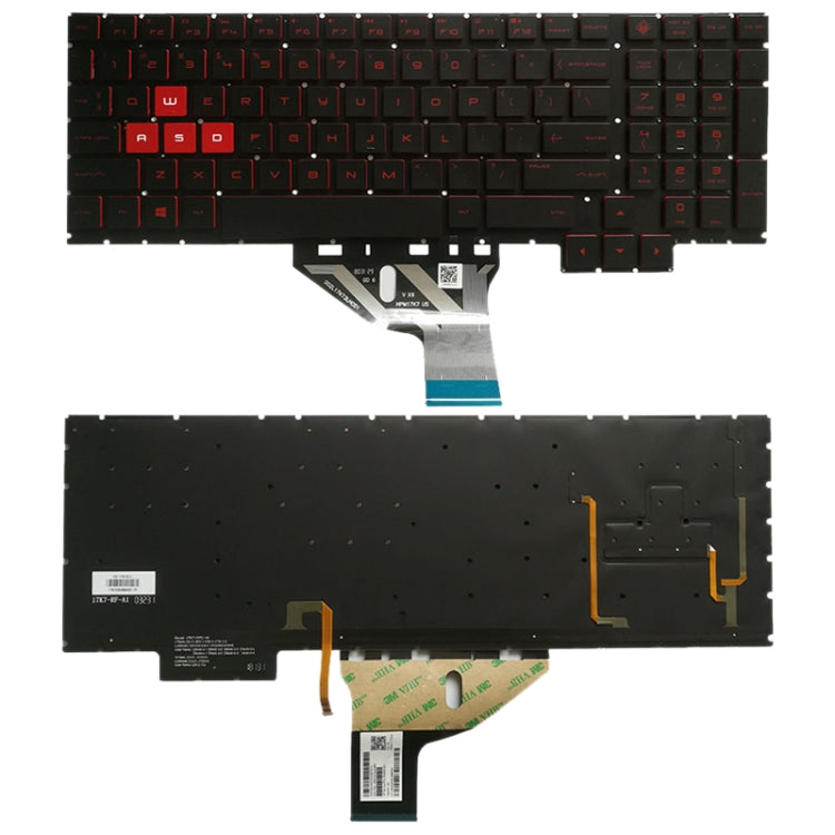 US Version Keyboard with Keyboard Backlight for HP Omen 15-CE 15-CE000 15-CE026TX 15-CE005TX 15-CE006TX 15-CE001TX 15-CE002TX, For Omen 15-CE (US) For Omen 15-CE (US)
