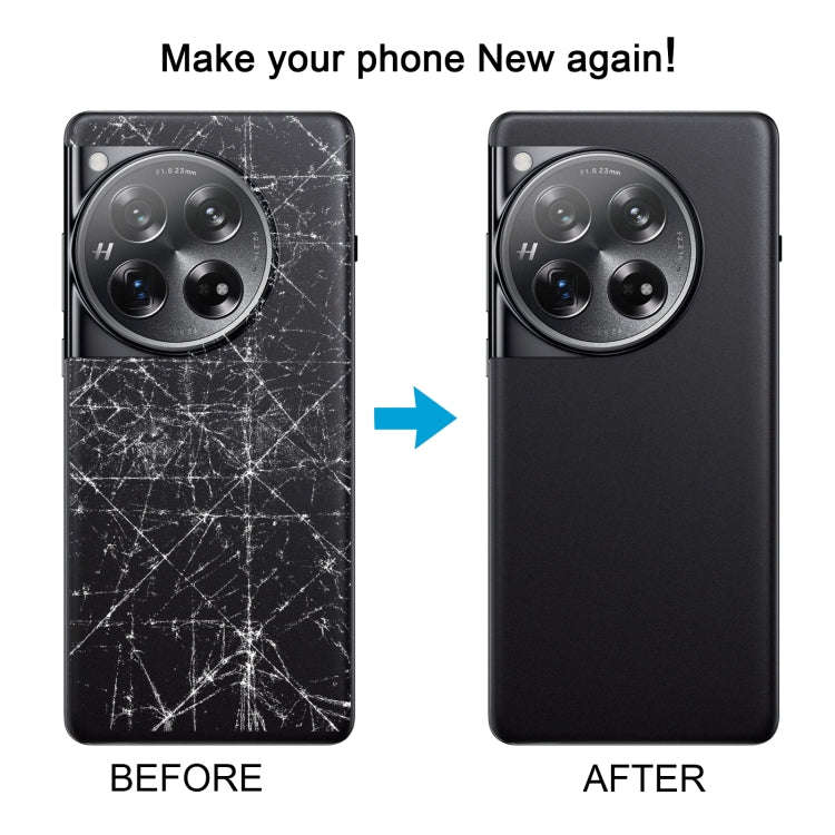 For OnePlus 12 PJD110 CPH2573 CPH2581 Original Glass Battery Back Cover with Camera Lens, For OnePlus 12(Original with Camera Lens)