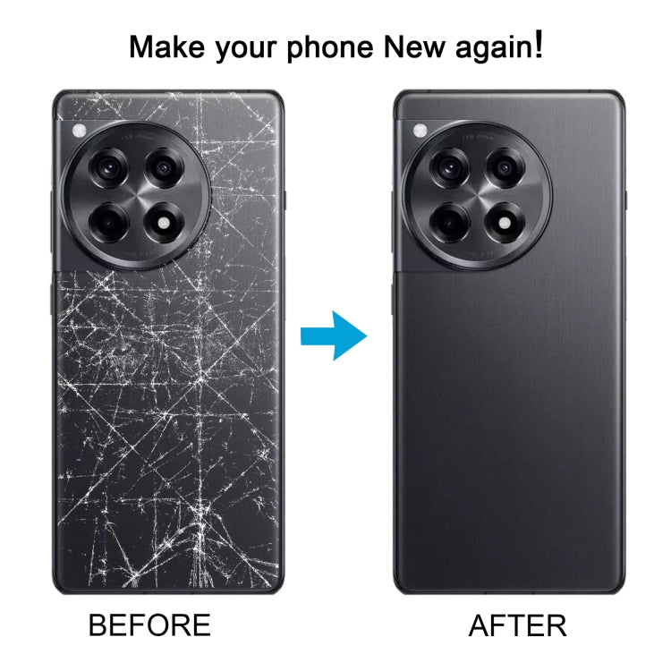 For OnePlus 12R Battery Back Cover with Camera Lens Cover, For OnePlus 12R(with Camera Lens Cover)