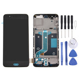 For OnePlus 5 Digitizer Full Assembly with Frame OEM LCD Screen, For OnePlus 5 For OnePlus 5 Black
