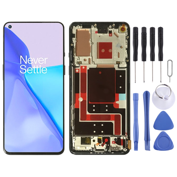 For OnePlus 9 LE2113 LE2111 LE2110 Digitizer Full Assembly With Frame Original LCD Screen, For OnePlus 9, For OnePlus 9(Purple) For OnePlus 9 Blue