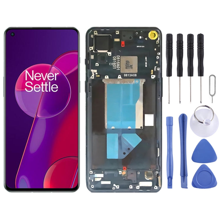 For OnePlus 9RT 5G MT2110 AMOLED Original LCD Screen Digitizer Full Assembly with Frame, For OnePlus 9RT 5G For OnePlus 9RT 5G