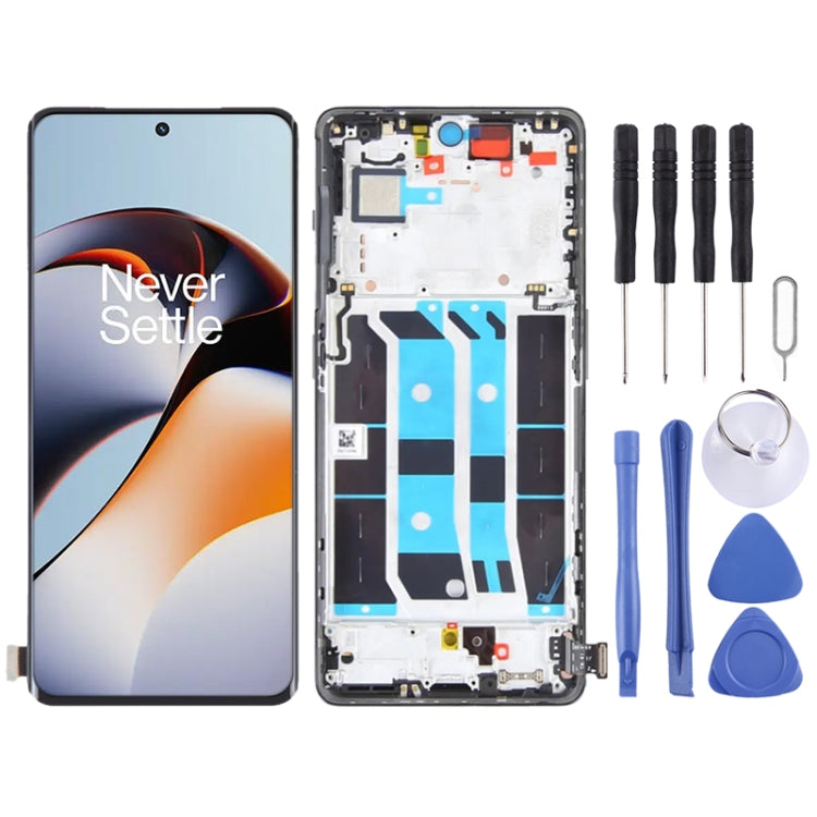 For OnePlus Ace 2 PHK110 LCD Screen Digitizer Full Assembly with Frame, For OnePlus Ace 2 For OnePlus Ace 2