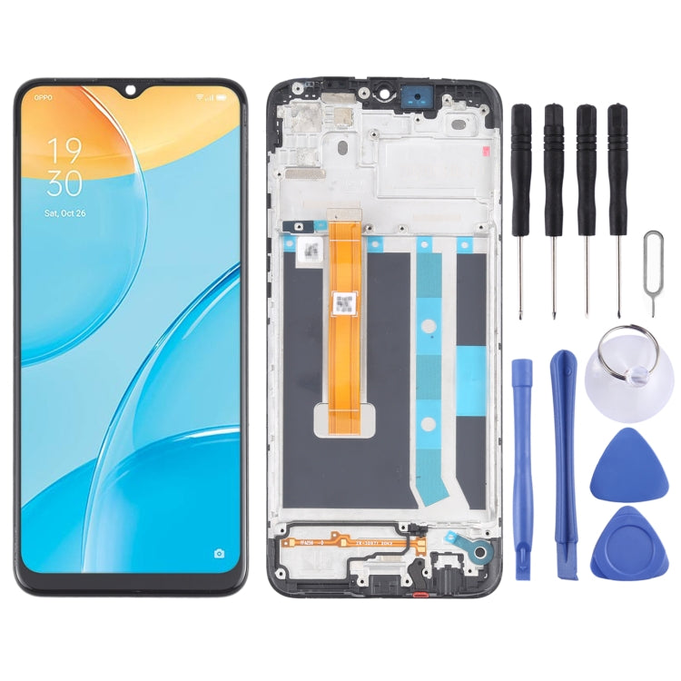 Original LCD Screen and Digitizer Full Assembly With Frame for OPPO A15 / A15S / A35 / A16K CPH2185 CPH2179 PEHM00, For OPPO A15 For OPPO A15