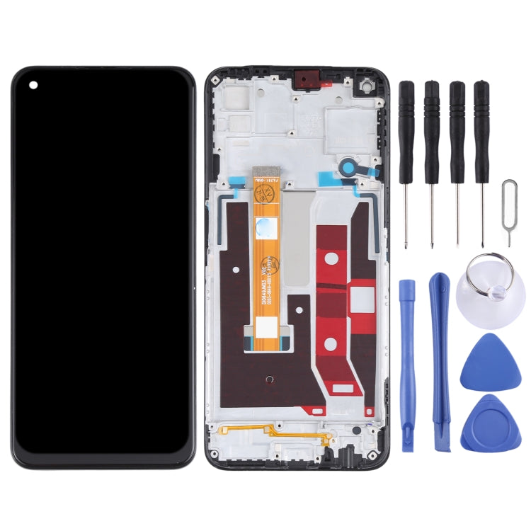 Original LCD Screen and Digitizer Full Assembly With Frame for OPPO A53 5G PECM30 PECT30, For OPPO A53 5G