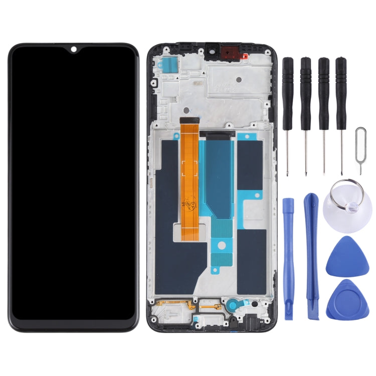 Original LCD Screen and Digitizer Full Assembly With Frame for OPPO A55 5G / Realme V11 5G PEMM00 PEMM20 PEMT00 PEMT20, For OPPO A55 5G
