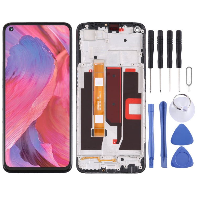 Original LCD Screen and Digitizer Full Assembly with Frame for OPPO A74 5G CPH2197 CPH2263, For OPPO A74 5G(Original) For OPPO A74 5G(Original)