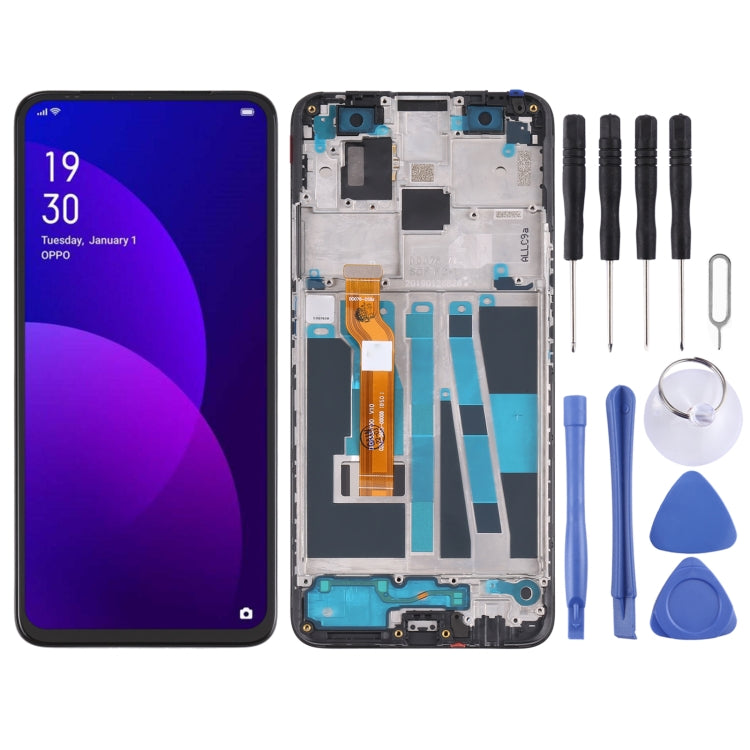 LCD Screen and Digitizer Full Assembly with Frame for OPPO F11 Pro CPH1959 CPH2209 CPH1989, For OPPO F11 Pro For OPPO F11 Pro