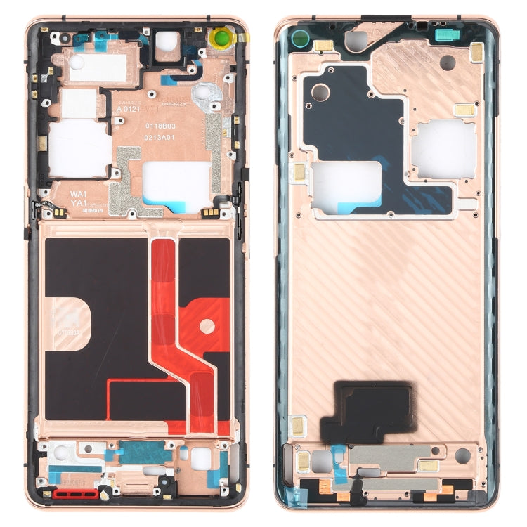 For OPPO Find X2 Pro CPH2025 PDEM30 Original Front Housing LCD Frame Bezel Plate, For OPPO Find X2 Pro For OPPO Find X2 Pro Gold