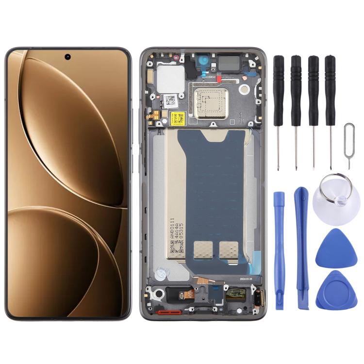 For Xiaomi Redmi K80 AMOLED Original LCD Screen Digitizer Full Assembly with Frame, For OPPO Find X8 (Original) For OPPO Find X8 (Original) Black