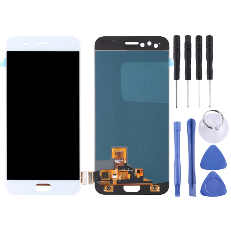 OLED Material LCD Screen and Digitizer Full Assembly for OPPO R11, For OPPO R11 For OPPO R11 White