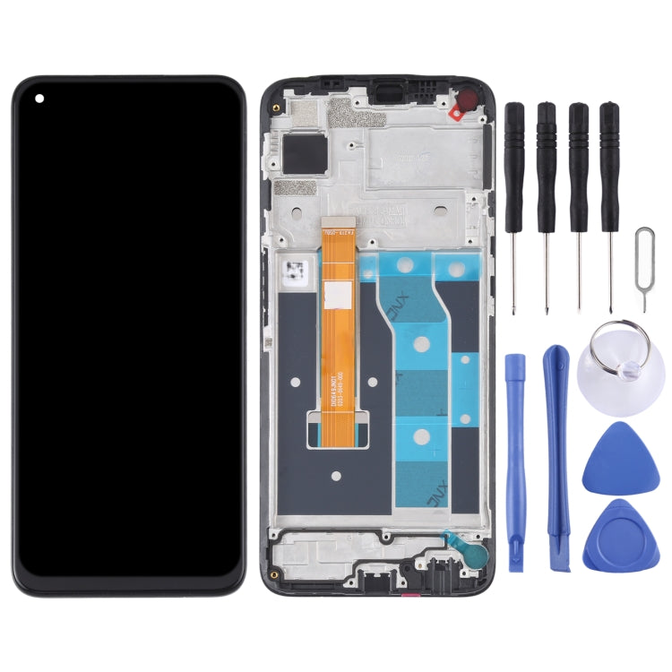 LCD Screen and Digitizer Full Assembly With Frame for OPPO Realme 6 RMX2001, For OPPO Realme 6