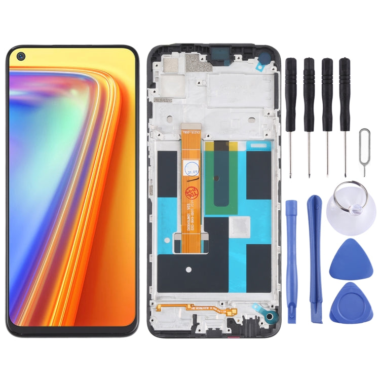 LCD Screen and Digitizer Full Assembly With Frame for OPPO Realme Narzo 20 Pro / Realme 7 (Global) 4G RMX2155, For OPPO Realme 7 (Global) 4G For OPPO Realme 7 (Global) 4G