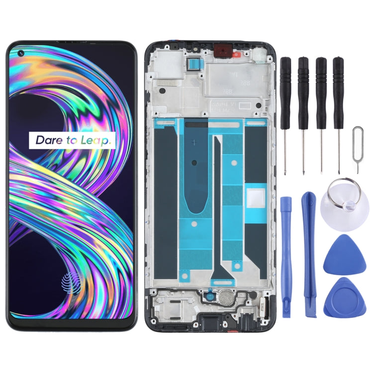 Original LCD Screen and Digitizer Full Assembly with Frame for OPPO Realme 8 4G, For OPPO Realme 8 4G(Original) For OPPO Realme 8 4G(Original)