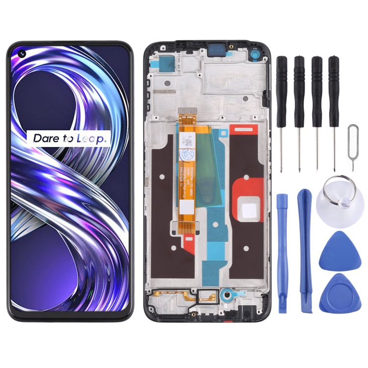 LCD Screen and Digitizer Full Assembly with Frame for OPPO Realme 8i RMX3151, For OPPO Realme 8i For OPPO Realme 8i