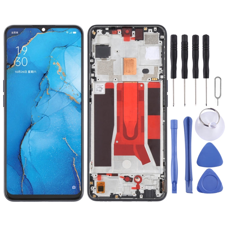 Original LCD Screen and Digitizer Full Assembly with Frame For OPPO Reno3 5G/Reno3 Youth/F15/Find X2 Lite/K7 5G, For OPPO Reno3 5G, For OPPO Reno3 5G/Reno3 Youth/F15/Find X2 Lite/K7 5G For OPPO Reno3 5G Reno3 Youth F15 Find X2 Lite K7 5G Black