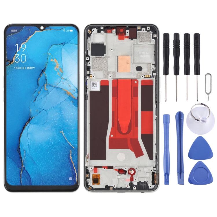 Original LCD Screen and Digitizer Full Assembly with Frame For OPPO Reno3 5G/Reno3 Youth/F15/Find X2 Lite/K7 5G, For OPPO Reno3 5G, For OPPO Reno3 5G/Reno3 Youth/F15/Find X2 Lite/K7 5G For OPPO Reno3 5G Gold
