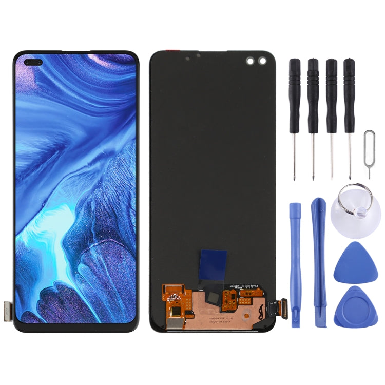 Original AMOLED Material LCD Screen and Digitizer Full Assembly for OPPO Reno4, For OPPO Reno4 4G(AMOLED) For OPPO Reno4 4G(AMOLED)