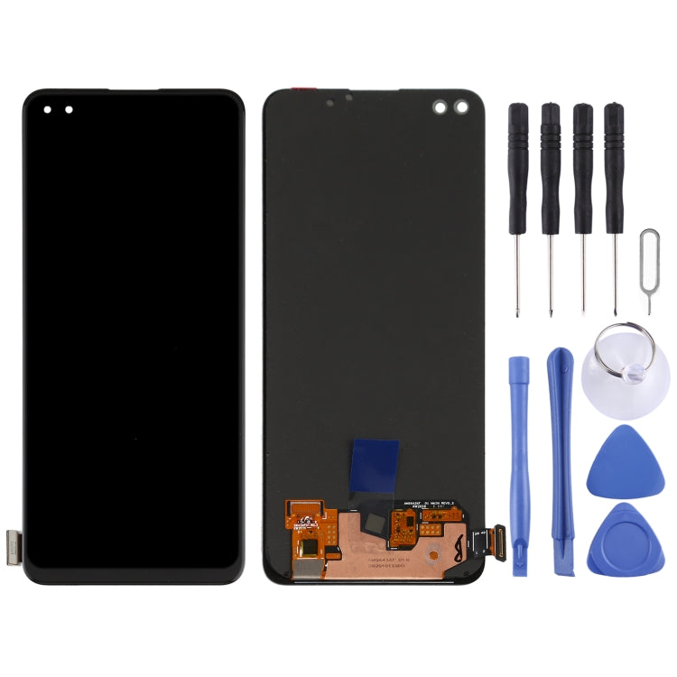 Original AMOLED Material LCD Screen and Digitizer Full Assembly for OPPO Reno4, For OPPO Reno4 4G(AMOLED)