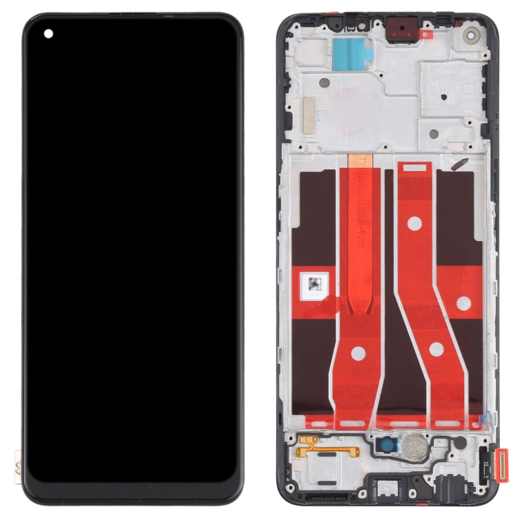 Original LCD Screen and Digitizer Full Assembly With Frame for OPPO Reno4 SE PEAT00 PEAM00, For OPPO Reno4 SE (Original)