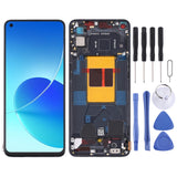 Original LCD Screen and Digitizer Full Assembly with Frame For OPPO Reno6 5G PEQM00 CPH2251, For OPPO Reno6 5G For OPPO Reno6 5G Black