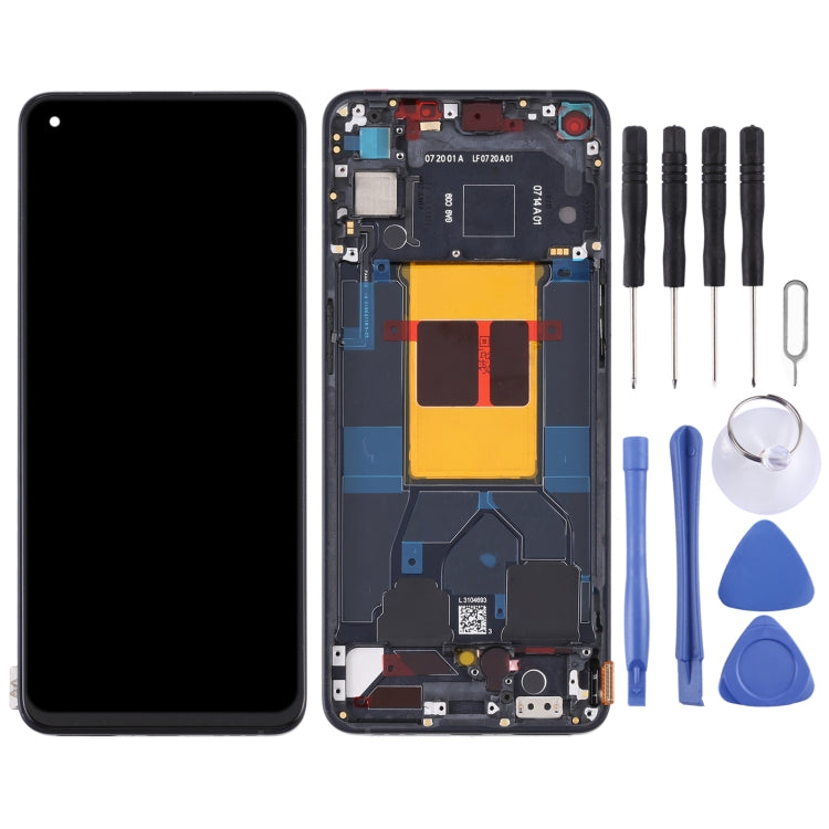 Original LCD Screen and Digitizer Full Assembly with Frame For OPPO Reno6 5G PEQM00 CPH2251, For OPPO Reno6 5G