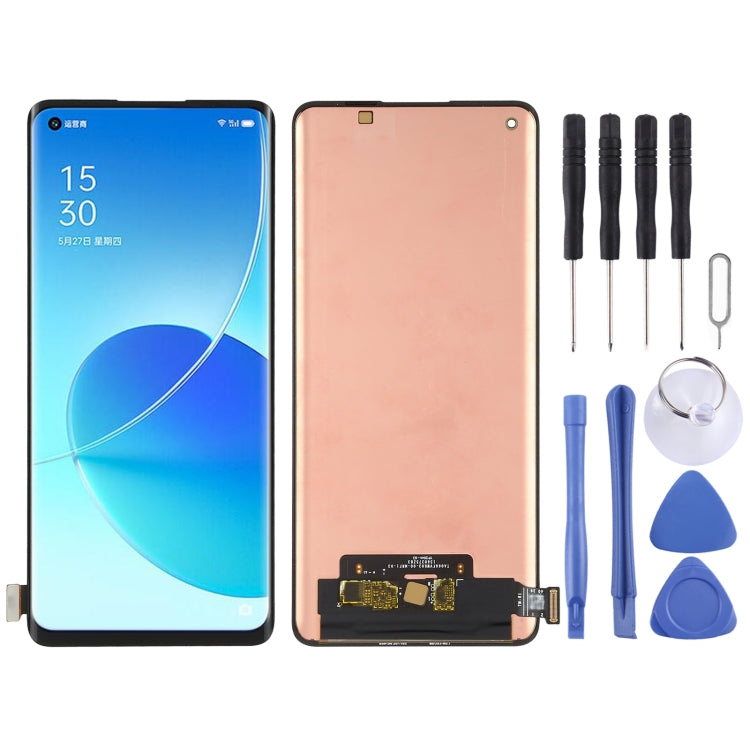 Original AMOLED Material LCD Screen and Digitizer Full Assembly for OPPO Reno6 Pro 5G / Reno6 Pro+ 5G, For OPPO Reno6 Pro 5G(Original) For OPPO Reno6 Pro 5G(Original)