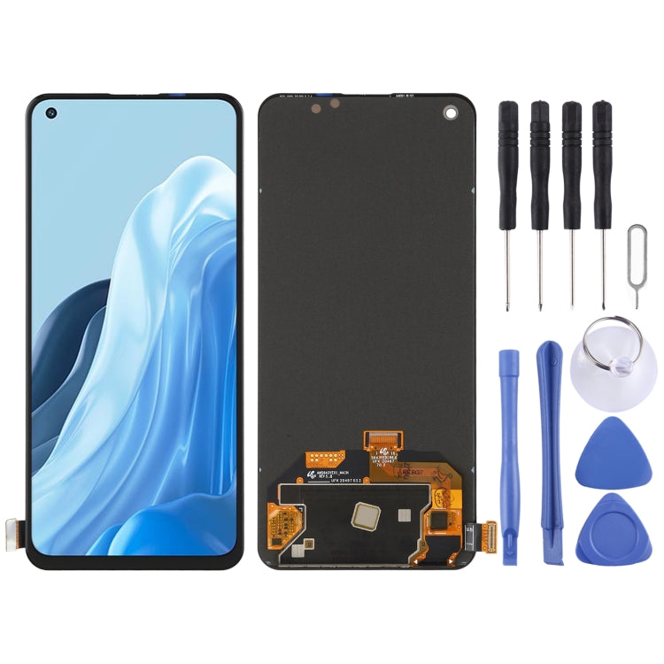 AMOLED Material Original LCD Screen and Digitizer Full Assembly for OPPO Reno7 5G CPH2371, For OPPO Reno7 5G(AMOLED) For OPPO Reno7 5G(AMOLED)