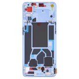 For OPPO Reno7 Pro 5G Front Housing LCD Frame Bezel Plate, For OPPO Reno7 Pro 5G For OPPO Reno7 Pro 5G Blue