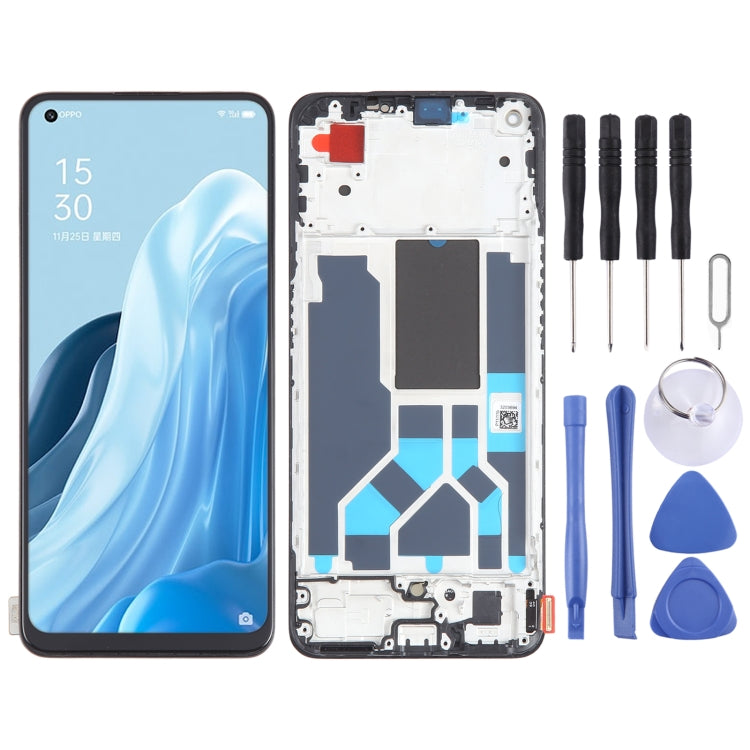 Original AMOLED LCD Screen For OPPO Reno7 SE 5G Digitizer Full Assembly with Frame, For OPPO Reno7 SE 5G For OPPO Reno7 SE 5G