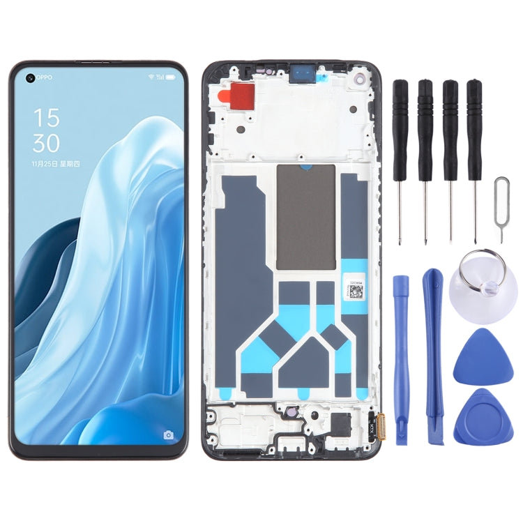OLED LCD Screen For OPPO Reno7 SE 5G Digitizer Full Assembly with Frame / Fingerprint Identification, For OPPO Reno7 SE 5G(with Fingerprint) For OPPO Reno7 SE 5G(with Fingerprint)