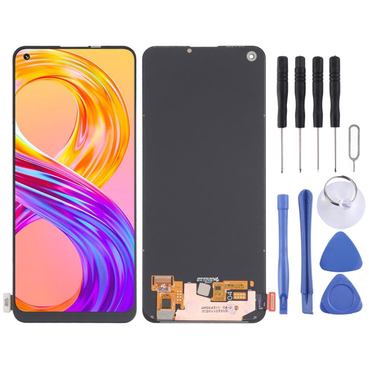 Original Super AMOLED Material LCD Screen and Digitizer Full Assembly for OPPO Realme 8 Pro, For Realme 8 Pro (Original) For Realme 8 Pro (Original)