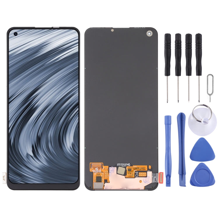 Original Super AMOLED Material LCD Screen and Digitizer Full Assembly for OPPO Realme V15 5G, For Realme V15 5G (Original) For Realme V15 5G (Original)