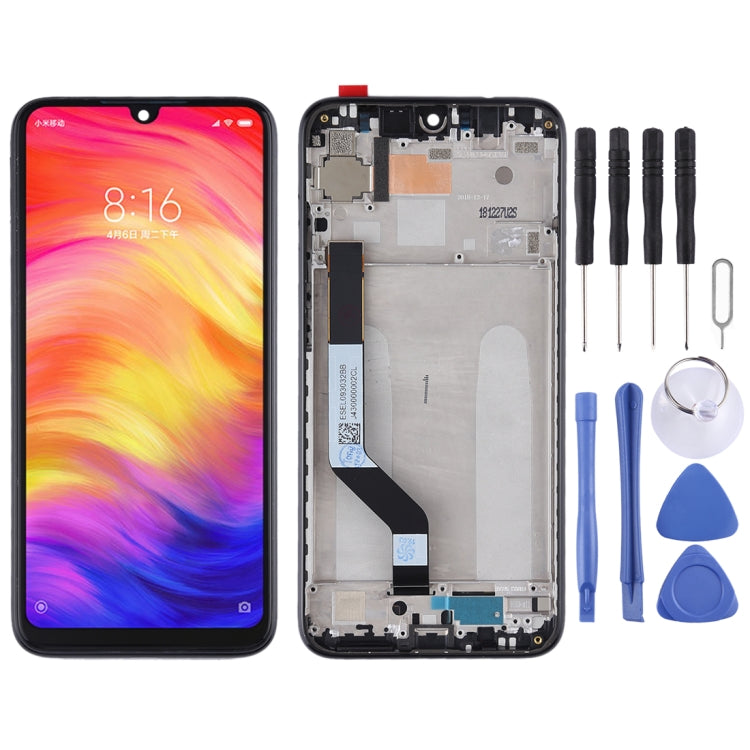 LCD Screen and Digitizer Full Assembly with Frame for Xiaomi Redmi Note 7 / Redmi Note 7 Pro, For Redmi Note 7, For Xiaomi Redmi Note 7 For Xiaomi Redmi Note 7 Black