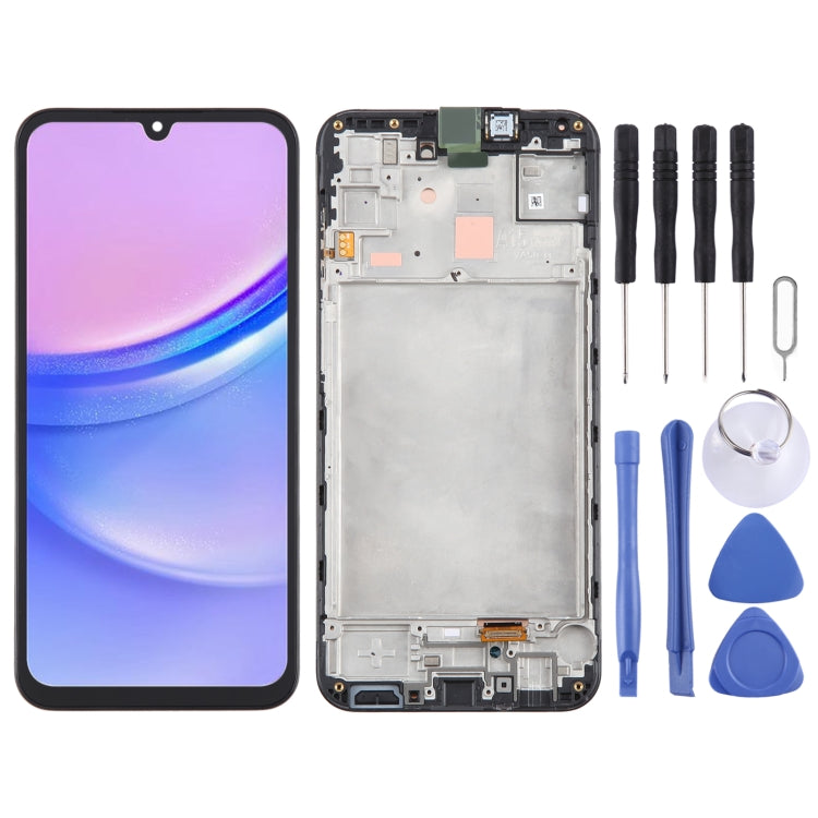 For Samsung Galaxy A15 5G SM-156B Original LCD Screen Digitizer Full Assembly with Frame, For Samsung Galaxy A15 5G For Samsung Galaxy A15 5G