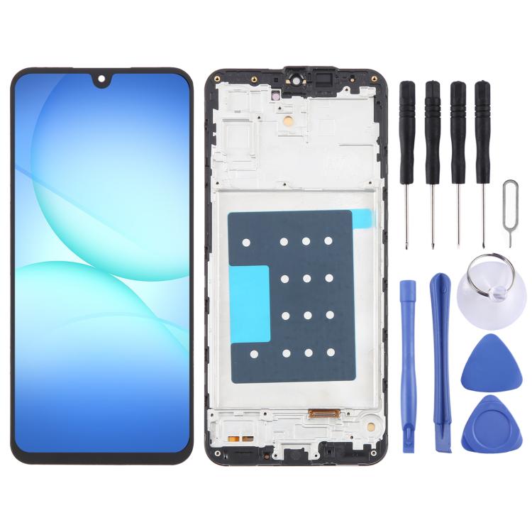 For Samsung Galaxy A17 5G SM-A176B OLED LCD Screen Digitizer Full Assembly with Frame, For Samsung Galaxy A17 5G For Samsung Galaxy A17 5G