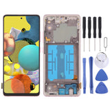 For Samsung Galaxy A51 5G SM-A516 6.43 inch OLED LCD Screen Digitizer Full Assembly with Frame, For Samsung Galaxy A51 5G 6.43 inch For Samsung Galaxy A51 5G 6.43 inch Pink