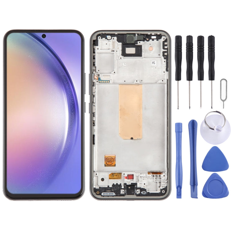 For Samsung Galaxy A54 5G SM-A546 OLED LCD Screen Digitizer Full Assembly with Frame, For Samsung Galaxy A54 5G 6.43 inch For Samsung Galaxy A54 5G 6.43 inch